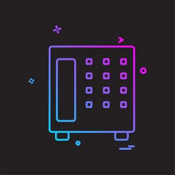 Safe icon design vector Illustrazione stock