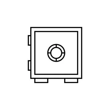 Safe icon. Element for mobile concept and web apps. Thin line icon for website Stock Illustration