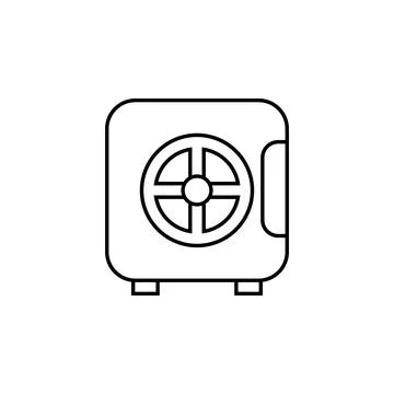 Safe icon. Element of otel and motels for mobile concept and web apps. Thin line Stock Illustration