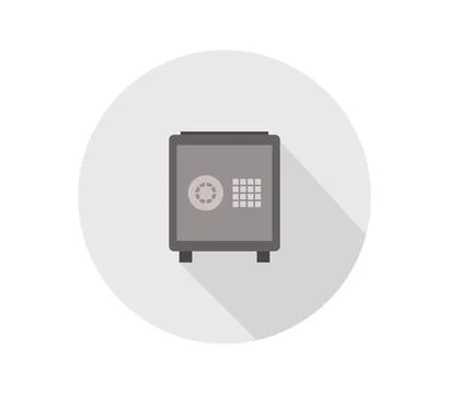 Safe icon illustrated in vector on white background Stock Illustration