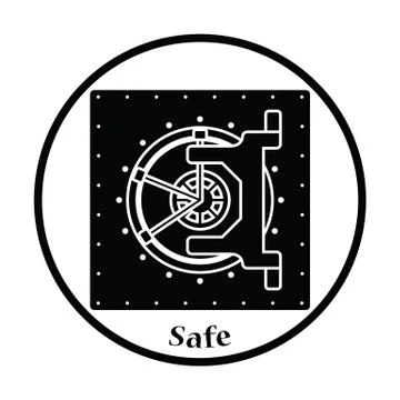 Safe icon Illustrazione stock