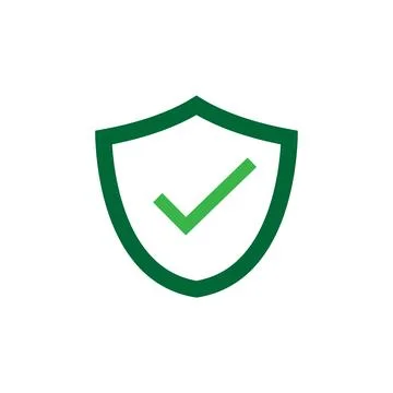 Safe icon logo design template isolated illustration Stock Illustration