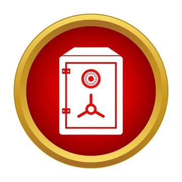 Safe icon representing security, money, and banking protection 스톡 일러스트