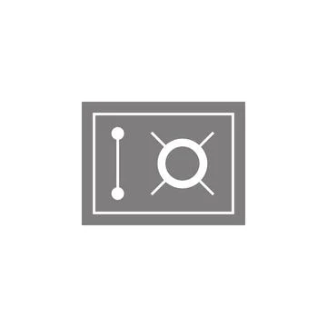Safe icon. Simple web black icon, can be used as web element icon Stock-Illustration
