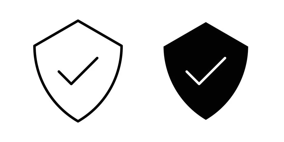 Safe icon vector symbol graphics Stock Illustration