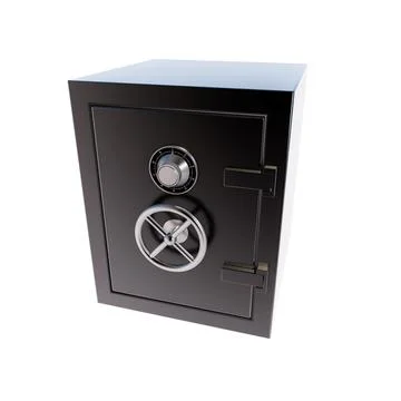 Safe isolated on white background Illustrazione stock