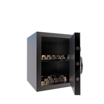 Safe isolated on white background Stock Illustration