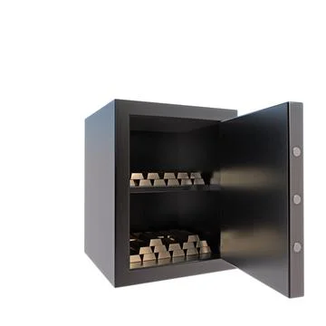 Safe isolated on white background Illustrazione stock