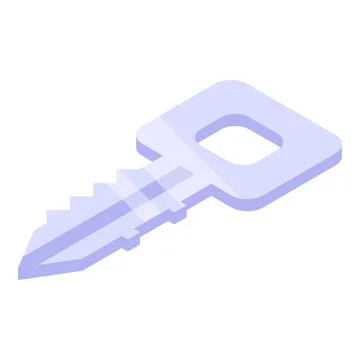 Safe key icon, isometric style Stock Illustration