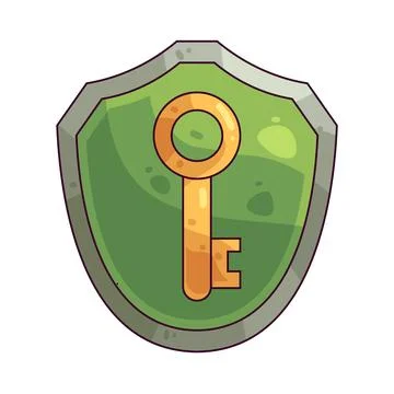Safe key illustration Stock Illustration