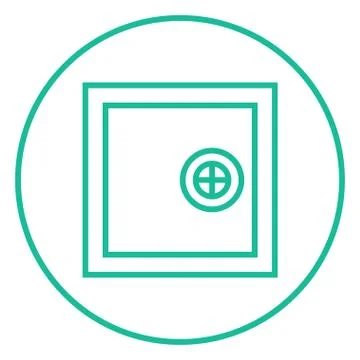 Safe line icon Stock Illustration