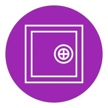 Safe line icon 스톡 일러스트