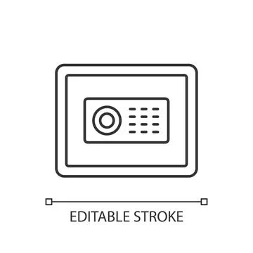 Safe linear icon イラスト素材