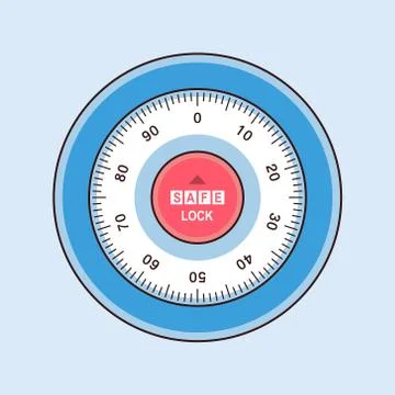 Safe lock Stock Illustration