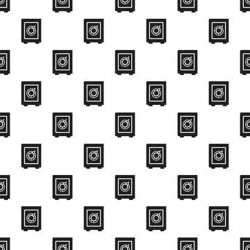 Safe money box pattern seamless イラスト素材