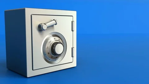 Safe with money opening Stock Footage 76825027