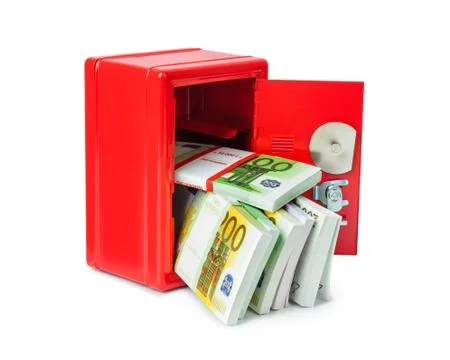 Safe with money Stock Photos