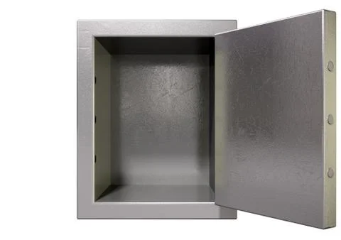 Safe open empty Illustrazione stock