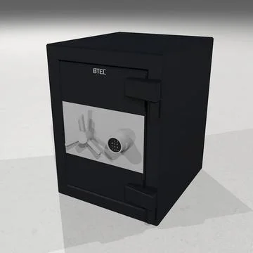 Safe with Opening Door 3D Model