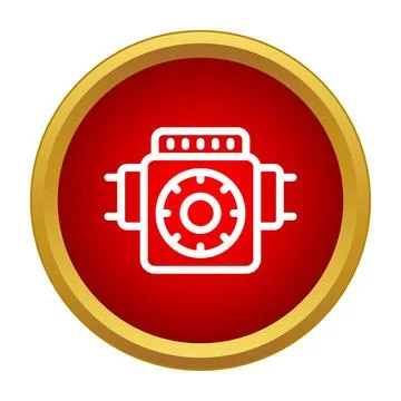 Safe or vault door with combination dial security Stock Illustration