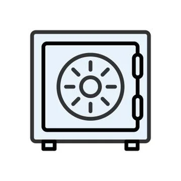 Safe outline icon Stock Illustration