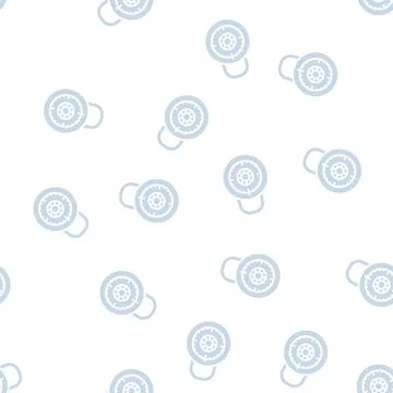 Safe padlock glyph seamless pattern Illustration