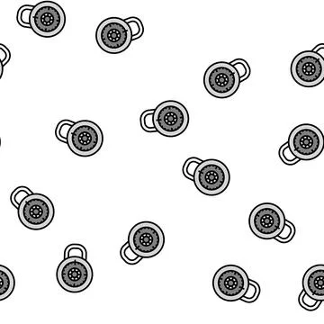 Safe padlock vector seamless pattern Illustration