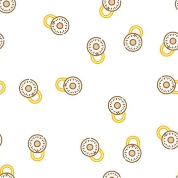 Safe padlock vector seamless pattern Stock Illustration