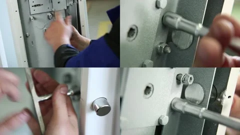 Safe production. Mass production. Split Screen Stock Footage 256154691