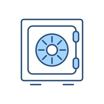Safe related vector icon Stock Illustration