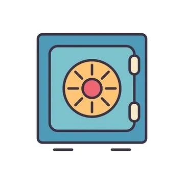 Safe related vector icon イラスト素材