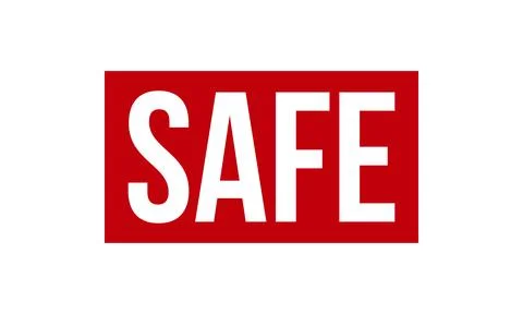 Safe Rubber Stamp Seal Vector Stock Illustration