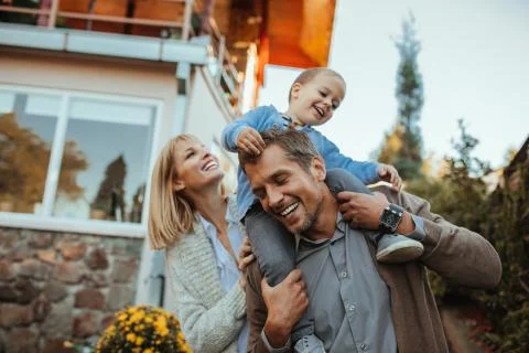 Safe, secure and happy Stock Photos