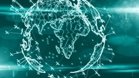 Safe secure cloud computing fintech information technology IOT internet network Stockillustratie