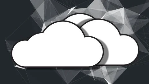 Safe secure cloud computing fintech information technology IOT internet network 스톡 일러스트