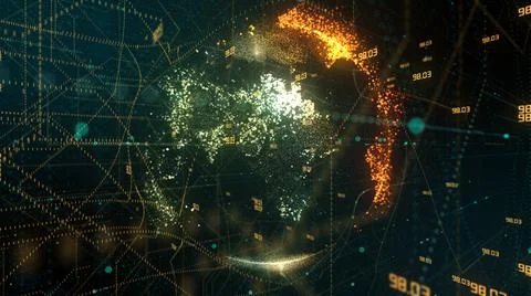 Safe secure global cloud computing information technology mobile network  스톡 일러스트