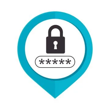 Safe secure padlock icon イラスト素材