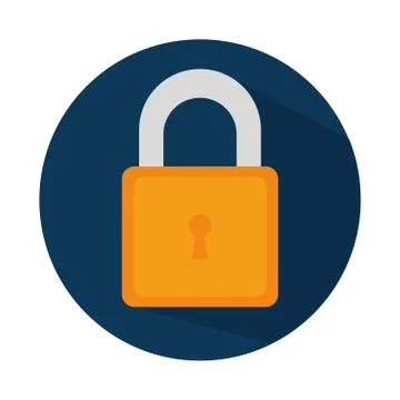 Safe secure padlock icon 스톡 일러스트
