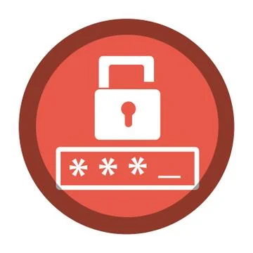 Safe secure padlock icon イラスト素材