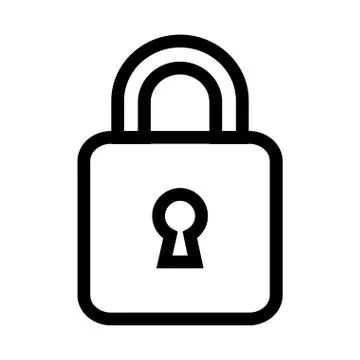Safe secure padlock icon Illustrazione stock