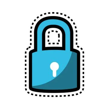 Safe secure padlock icon Stock-Illustration