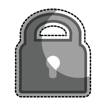 Safe secure padlock icon Stock-Illustration