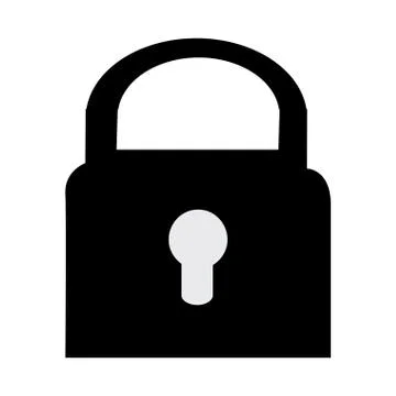 Safe secure padlock icon Stock Illustration