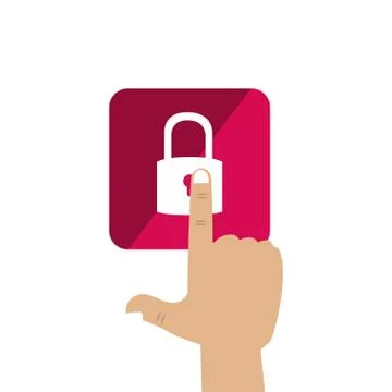 Safe secure padlock icon Stock-Illustration