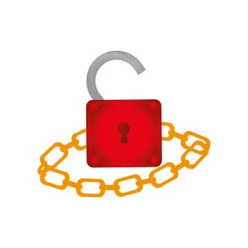 Safe secure padlock icon Stock Illustration
