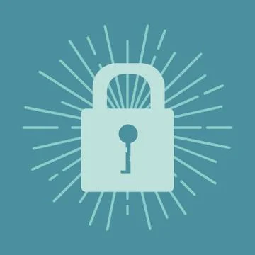 Safe secure padlock icon Stock Illustration