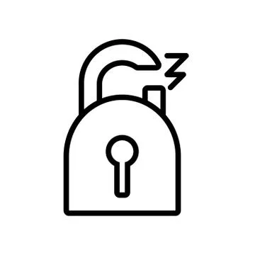 Safe secure padlock icon Stock Illustration