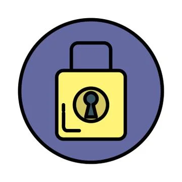 Safe secure padlock icon Stock-Illustration