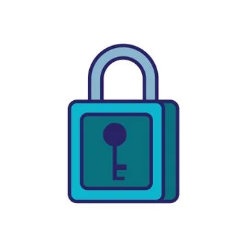 Safe secure padlock icon Stock Illustration