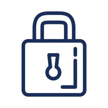 Safe secure padlock icon Stock Illustration
